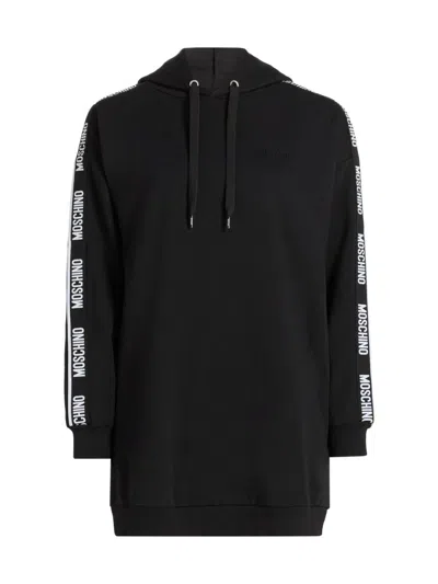 Moschino Women's  Intimo Donna Logo Hoodie In Black