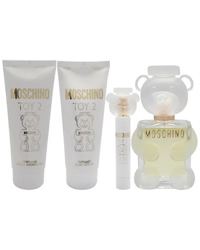 Moschino Women's  Toy 2 Edp 4pc Gift Set In White