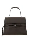 Moschino Tie Me Leather Top Handle Bag In Multicolor