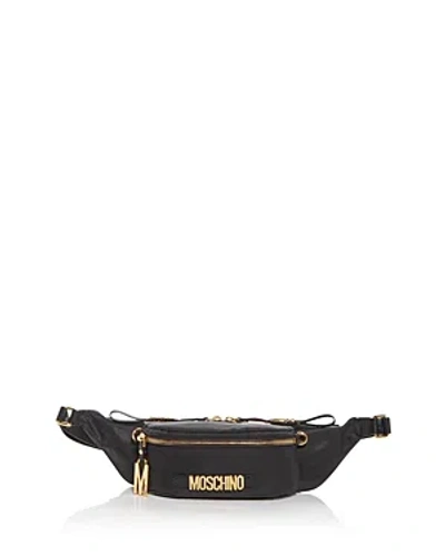 Moschino Women's Nylon Belt Bag In Black Multi