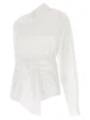 Moschino Asymmetric One-shoulder Shirt Chest Pocket Detail