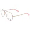 Moschino Women's Opticals In Gold