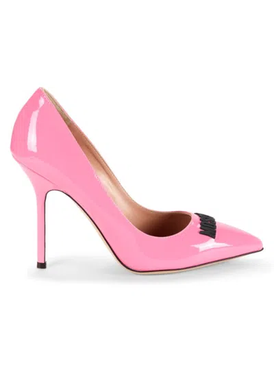 Moschino Women's Patent Leather Stiletto Pumps In Pink