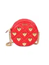 MOSCHINO WOMEN'S QUILTED LEATHER CROSSBODY BAG