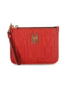 MOSCHINO WOMEN'S QUILTED LOGO WRISTLET