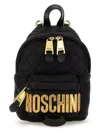 Moschino Women's Quilted Nylon Backpack In Black