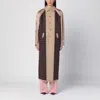 Moschino Reversible Trench Coat In Gabardine And Satin