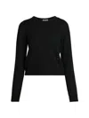 Moschino Wool And Silk Pullover Golden M In Black