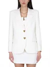 Moschino Single-breasted Jacket In White