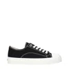 Moschino Square-toe Low-top Sneakers In Black
