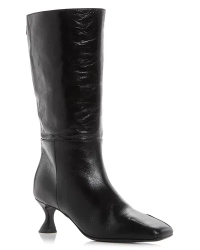 Moschino Women's Square Toe Boots In Black