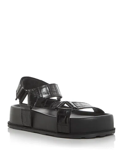 Moschino Women's Strappy Platform Sandals In Black
