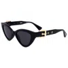 Moschino Grey Cat Eye Ladies Sunglasses Mos142/s 0807/ir 51 In Black