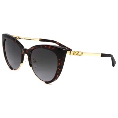 Moschino Mos040/s 0086 9o Cat Eye Sunglasses 55 Mm In Brown