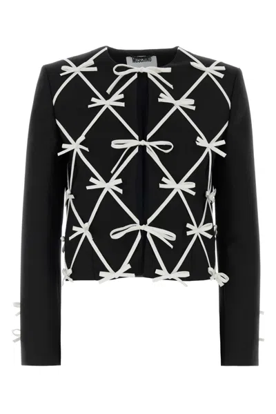 MOSCHINO MOSCHINO WOMEN'S TAILORED WOOL BLAZER