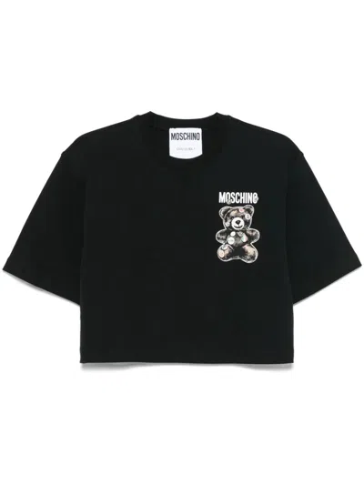 Moschino Women Teddy Bear T-shirt In Black
