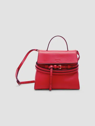 Moschino Women's Tie Me Strappy Top Handle Bag In Red