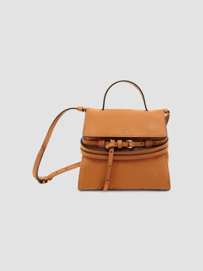 Moschino Women's Tie Me Suede Top Handle Bag In Hide