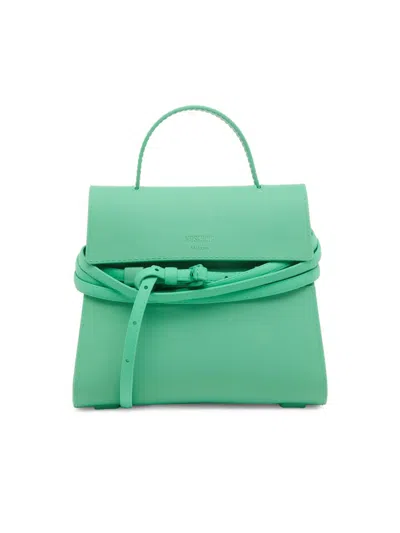 Moschino Women's Tie Me Top Handle Bag In Green