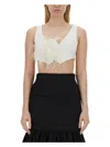Moschino Vests With Rose. In White