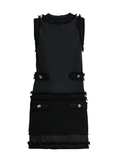 Moschino Women's Wool-blend Shift Dress In Black