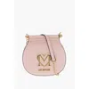 Moschino Love Faux Leather Bag With Chain Shoulder Strap And Golden L
