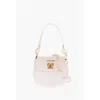 Moschino Women'sove Faux Women'seather Mini Saddwomen'se Bag With Gowomen'sden Cwomen'sosure Turn Women's L