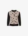 Moschino Wool And Cashmere Blend Pullover In Black