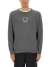 Moschino Wool And Cashmere Pullover Laurel Crown Embroidery