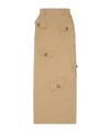 Moschino Military Twist Midi Skirt In Nude