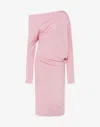 Moschino Wool And Silk Dress In Blue