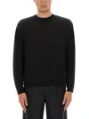Moschino Wool And Silk Pullover Golden M In Black