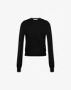 Moschino Wool And Silk Pullover Golden M In Black