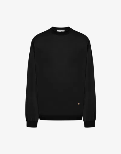 MOSCHINO WOOL AND SILK PULLOVER GOLDEN M