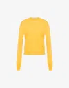Moschino Wool And Silk Pullover Golden M In Yellow