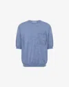 Moschino Wool And Silk Sweater Golden M In Blue
