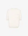 Moschino Wool And Silk Sweater Golden M In White