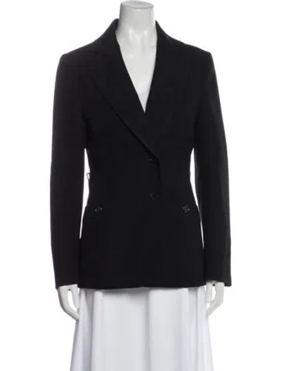 Pre-owned Moschino Wool Blazer In Black