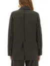 Moschino Wool Blend Jacket In Brown