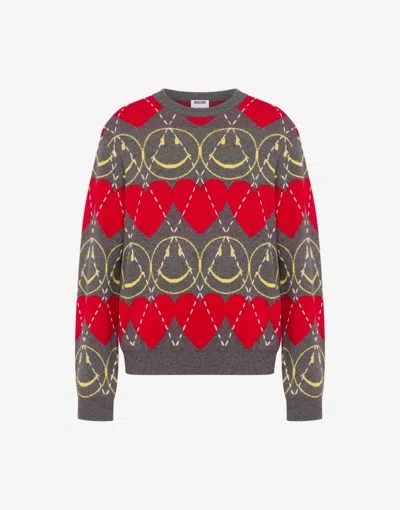 MOSCHINO WOOL BLEND PULLOVER SMILEY®