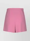 Moschino Wool Blend Shorts Featuring Back Pockets