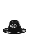 Moschino Wool Bucket Hat In Schwarz