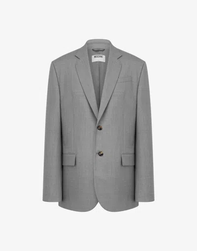 MOSCHINO WOOL CANVAS JACKET