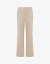Moschino Wool Canvas Trousers In Neutral