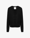 Moschino Wool Cardigan Golden M In Black