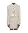 Moschino Almond Safety Pin Jacket In Neutral