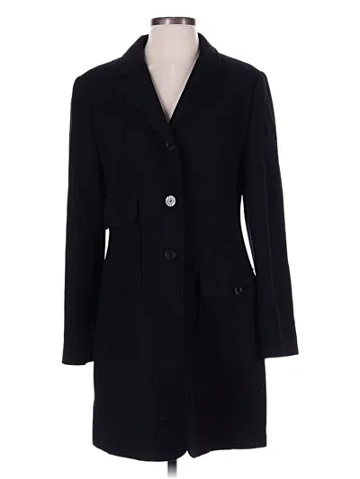 Pre-owned Moschino Wool Coat In Black