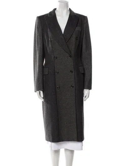 Pre-owned Moschino Wool Coat In Gray