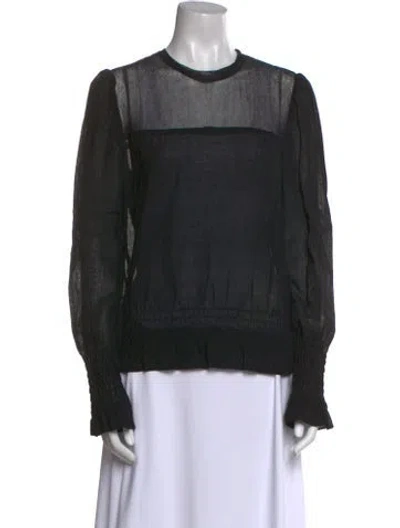 Pre-owned Moschino Wool Crew Neck Sweatshirt In Black