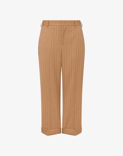 MOSCHINO WOOL CROP PANTS